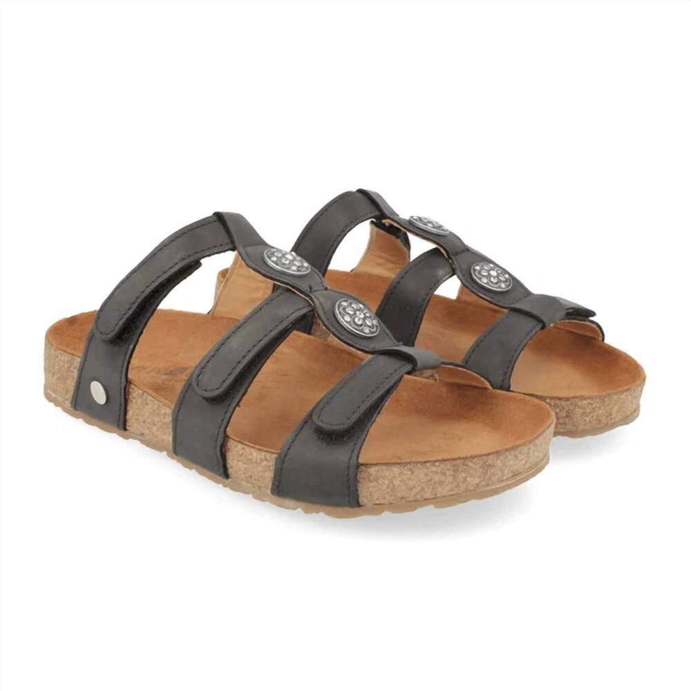 NEW HAFLINGER women's alice sandals in black